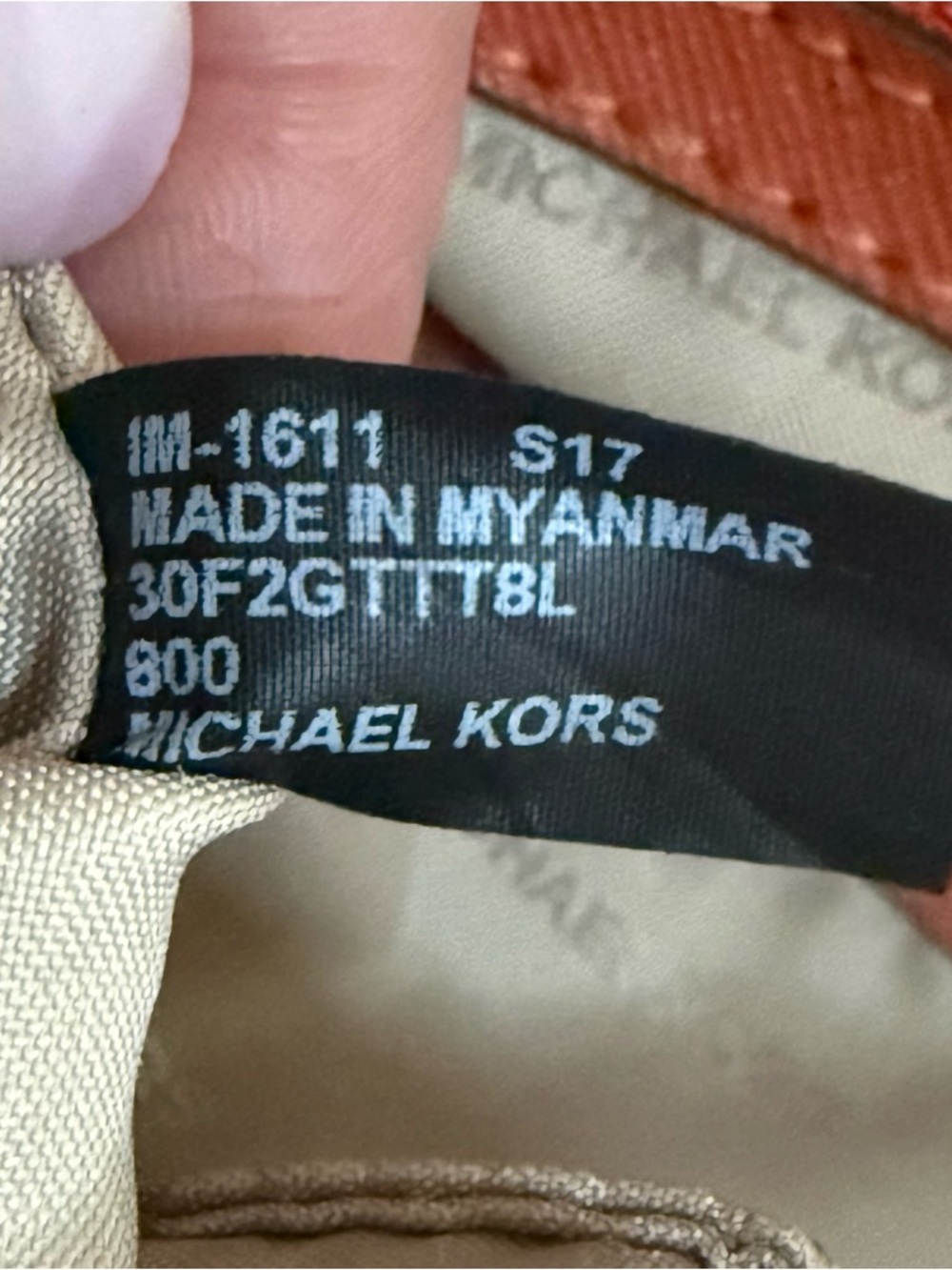 Authentic Michael Kors Burnt Orange Saffiano Leather Tote Bag! - Picture 13 of 16